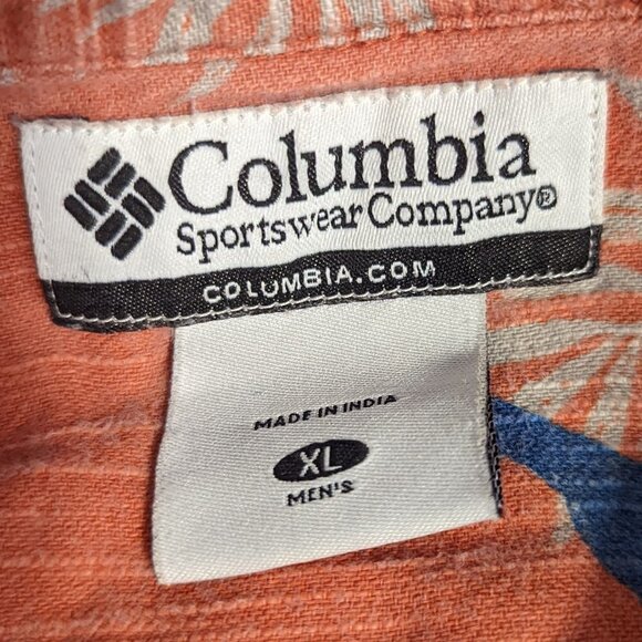 Normcore Columbia Marlin Novelty Button Shirt Vintage XL Fishing Fisherman Core - Picture 4 of 5